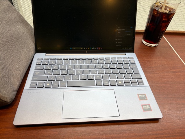 カフェでさて勉強をはじめようかとする前の写真