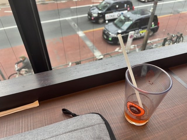 空になったグラス。品詞ドリルを何時間も続けた後