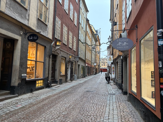 ストックホルム旧市街の石畳