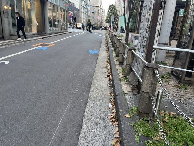 まっすぐ続く道